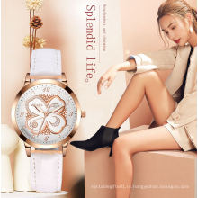 OLEVS брендовые наручные часы для школьниц, модные милые стильные кварцевые часы с водонепроницаемым кожаным ремешком, женские часы для женщин